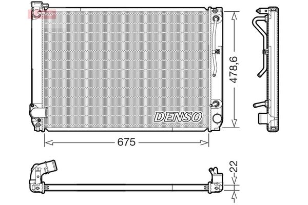 Su Radyatörü  DENSO DRM51016