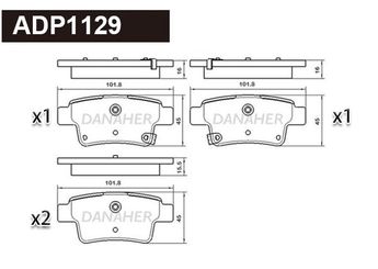 Fren Disk Balata Arka VALEO 671704  8835007AAF0000