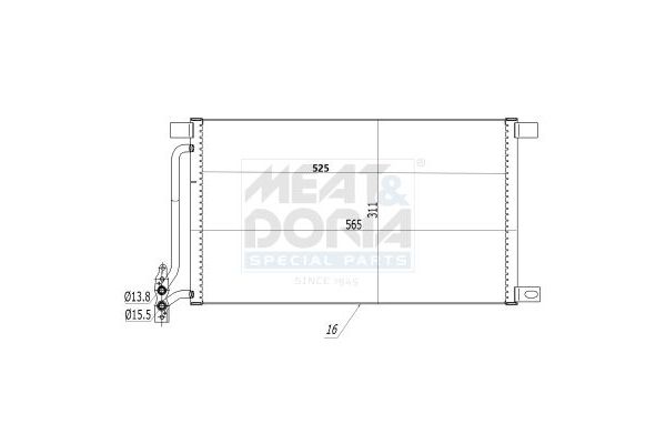 Klima Radyatörü  BMW 3 Serisi Coupe (E46)(1999->)  VEKA 43-1420