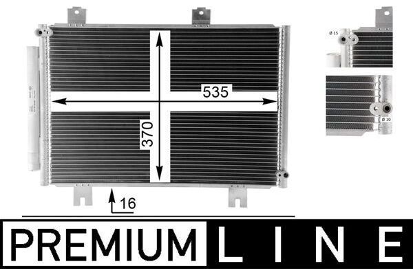 Klima Radyatörü  Honda Jazz (GK)(08.2015->02.2021)  MAHLE AC 36 000P