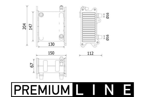 Turbo Radyatörü  BMW 7 Serisi (F01/F02/F04)(01.2009->)  MAHLE CI 224 000P