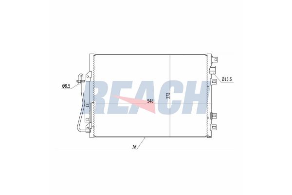 Klima Radyatörü  Nissan Kubistar (X76)(07.2003->)  KRAFTVOLL 08060110
