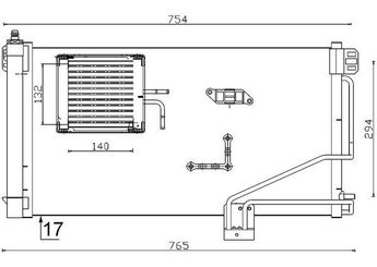 Klima Radyatörü  MAHLE AC 346 000S  2035001154 2035000154 203 500 01 54 2035000254 2035000654 2035001054 2035001354 A2035000154 A 203 500 01 54 A2035000254 A 203 500 02 54 A2035000654 A 203 500 06 54 A2035001054 A 203 500 10 54 A2035001154 A 203 500 11 54 A2035001354 A 203 500 13 54