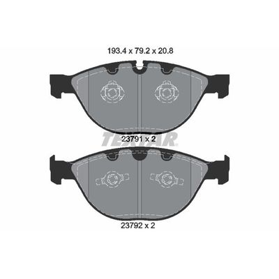 Fren Disk Balata Ön BMW 5 Serisi Touring (E61)(2004->)  TEXTAR 2379101
