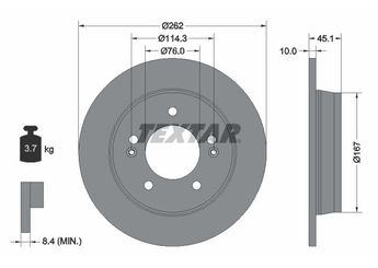Fren Disk Ayna Arka Sağ ve Sol FROW 573.1102.002  584113Y300 584113X300 S584113X300 58411A6300