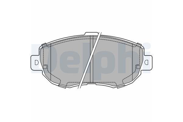 Fren Disk Balata Ön Lexus IS 200 (GXE10)(12.1998->)  DELPHI LP1140
