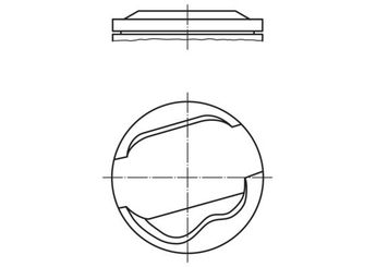 Piston (92.00MM-STD)   MAHLE 082 58 00  11251717137 11 25 1 717 137 1717137