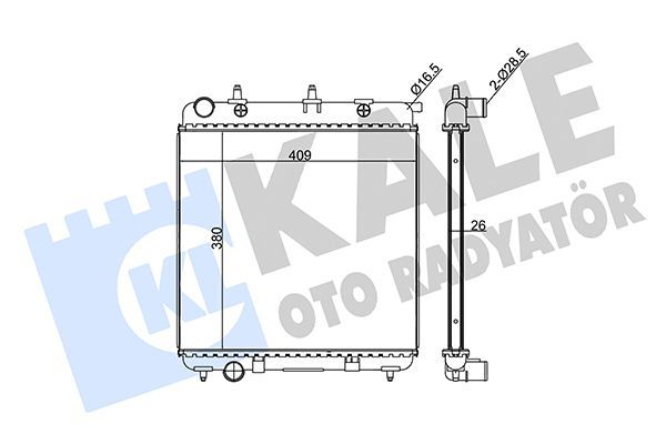 Su Radyatörü  Opel Crossland X (2017->) / Crossland (2021->)  KALE 297000