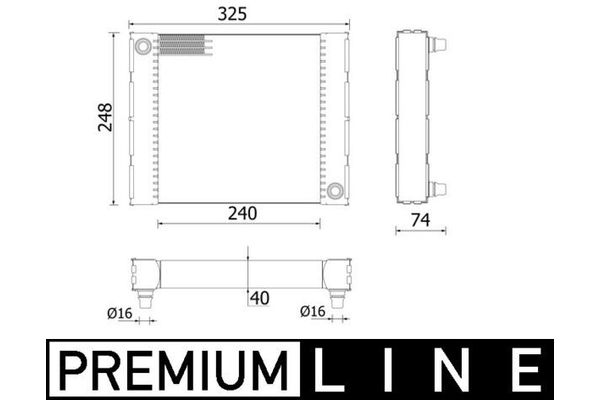 Su Radyatörü  BMW M6 Serisi Coupe (F13M)(2012->)  MAHLE CR 958 000P