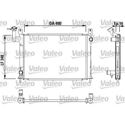 Su Radyatörü  Nissan Sunny Lim. (N13)(08.1986->)  VALEO 730406