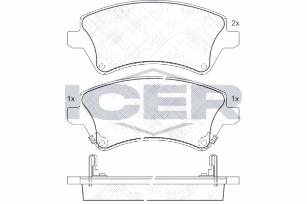 Fren Disk Balata Ön Toyota Corolla (E12)(2002->)  KALE BALATA 23766 178 05 ANS KD13