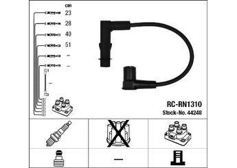 Buji Kablosu  NGK 44248  8200122243