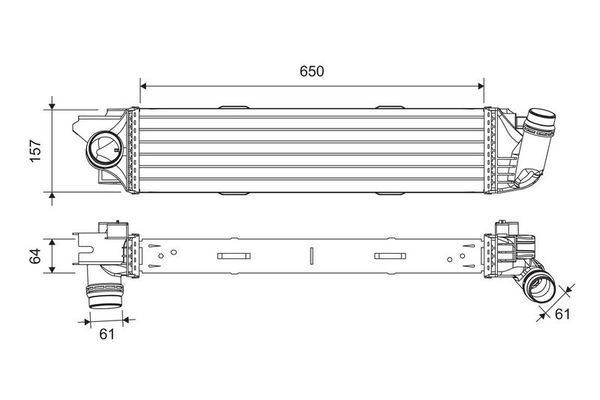Turbo Radyatörü  Renault Trafic P.Van (06.2014->)  VALEO 818299
