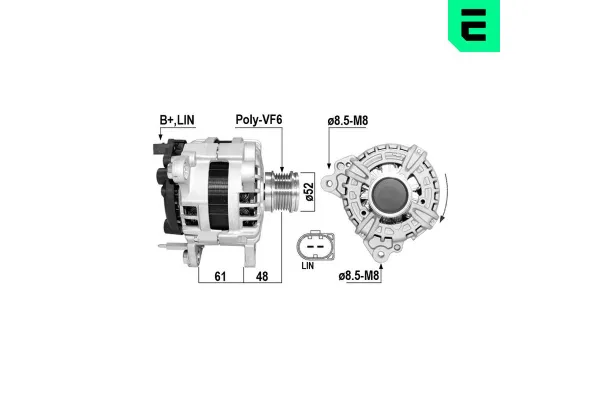Alternatör  Volkswagen Caddy (SBB/SBJ)(09.2020->)  ERA 209772A