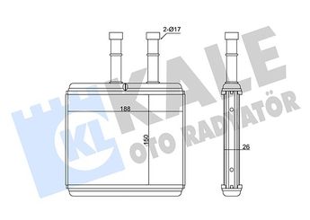 Kalorifer Radyatörü  AKD 96539642  96539642 96650492 96887038 P96539642