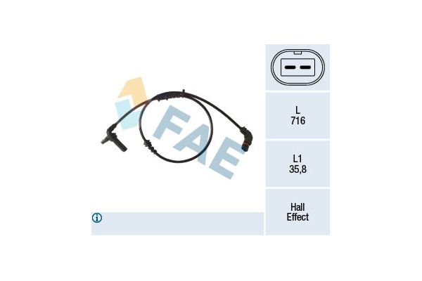 Abs Sensörü Ön Sağ ZEGEN ZAS1222