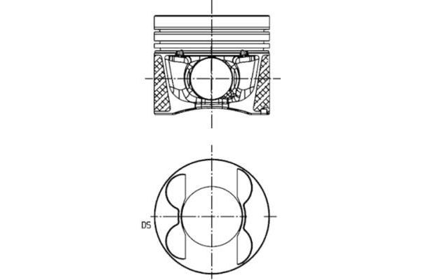 Piston (83.51MM-0.50)  KOLBENSCHMIDT 40095630