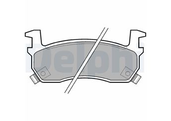 Fren Disk Balata Ön DELPHI LP635  4106004B90 4106004B91 4106005B26 41060-04B90 41060-04B91 41060-05B26 4106001B26 4106005B92 4106017B91 4106041B92 4106041B93 4106044B91 4106044B92 D106044B92 D106MS1685