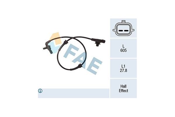 Abs Sensörü Arka Sol Nissan Micra (K13K/KK)(07.2010->)  ZEGEN ZAS1259