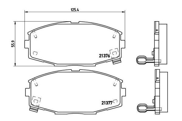Fren Disk Balata Ön Toyota Supra (A7)(1986->)  BREMBO P 83 020