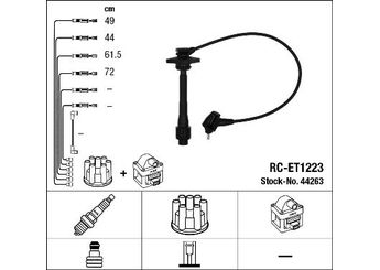 Buji Kablosu  NGK 44263  9091922327 90919-22327