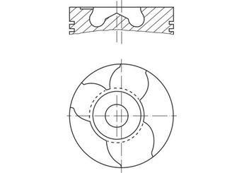 Piston  GOETZE 8772166STD000G  62107065A 62107065 062107065 062107065A 940701600114 9 407 0 160 011 4 940701600124 9 407 0 160 012 4 062 107 065 062 107 065 A