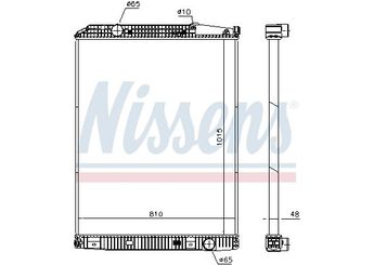 Su Radyatörü  NISSENS 671650  A2015001903 6285000502 6285000505 6285001499 A6285000502 A6285000505 A6285001499