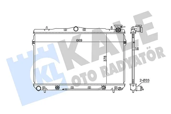 Su Radyatörü  Hyundai Lantra S.Wagon (RD)(1999->)  KALE 342310