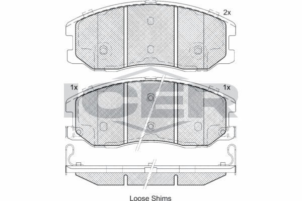 Fren Disk Balata Ön Chevrolet Captiva (2006->)  CARRINGO 55024
