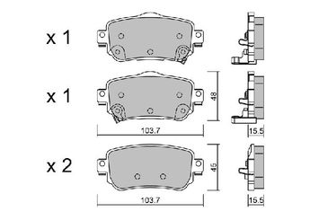 Fren Disk Balata Arka AISIN BPNI-2009  D40604EA0A D40604CA0A D4060-4CA0A D4060-4EA0A D40604CA0B D40604CA0C D40604EA0B 440606633R 44 06 066 33R 440605889R