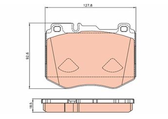Fren Disk Balata Ön TRW GDB2081  GDB2081 84201820 008 420 18 20 A0084201820 A 008 420 18 20