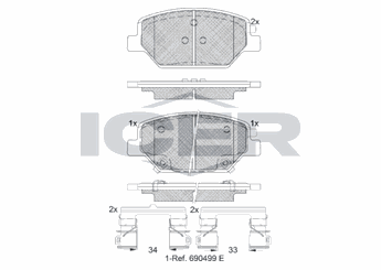 Fren Disk Balata Ön FITPART FIT01014001O  84120877 84328264 8432 8264 23145358 2314 5358 84259368 8425 9368 84378582 8437 8582 23303281 2330 3281 84 120 877