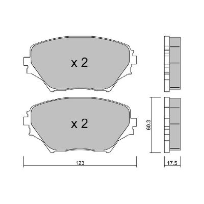 Fren Disk Balata Ön Toyota RAV4 (A2)(2000->)  AISIN BPTO-1924