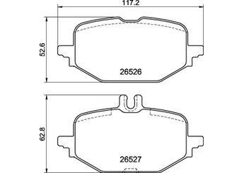 Fren Disk Balata Arka BREMBO P 50 172  4201304 4201104 0004201104 0004201304 4201404 0004201404 A0004201104 A0004201304 A0004201404