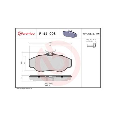 Fren Disk Balata Ön Land Rover Discovery (LT)(01.1999->)  MAGNETI MARELLI 363700444008