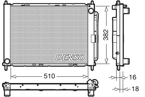 Su Radyatörü  DENSO DRM23104