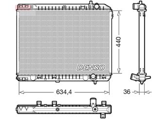 Su Radyatörü  DENSO DRM43008  DRM43008 253104D200