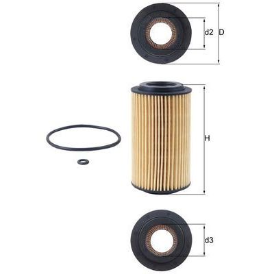 Yağ Filtresi  Opel Sintra (1996->)  MAHLE OX 153D1