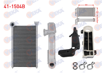 Kalorifer Radyatörü  VEKA 41-1504B  1611283980 1611284180 87050YV030 87050YV040