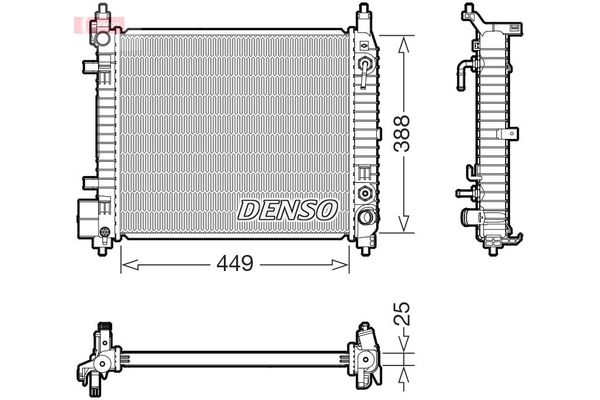 Su Radyatörü  DENSO DRM46104