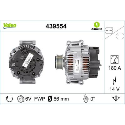 Alternatör  VALEO 439554
