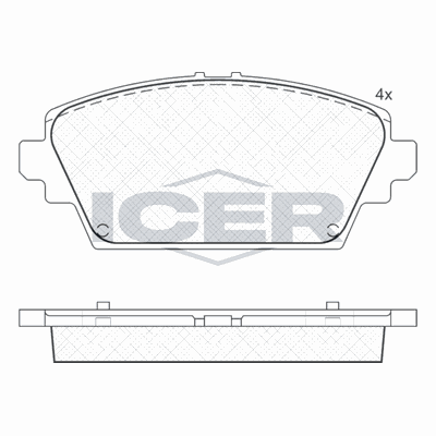 Fren Disk Balata Ön Nissan Primera Traveller [SW] (P12)(12.2001->)  OTOZONE FDO9043-R