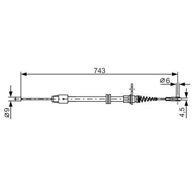 El Fren Teli Arka Sağ veya Sol Mercedes CLS (BM 218)(09.2010->)  BOSCH 1 987 482 329