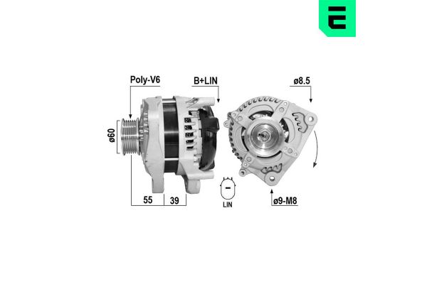 Alternatör  Honda CR-V (RE)(06.2013->)  ERA 211068A