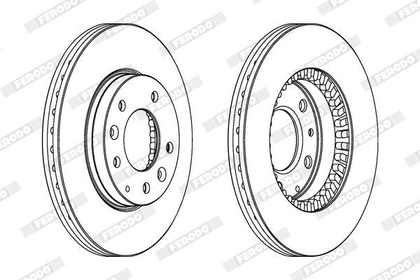 Fren Disk Ayna Ön Sağ ve Sol FERODO DDF1278C