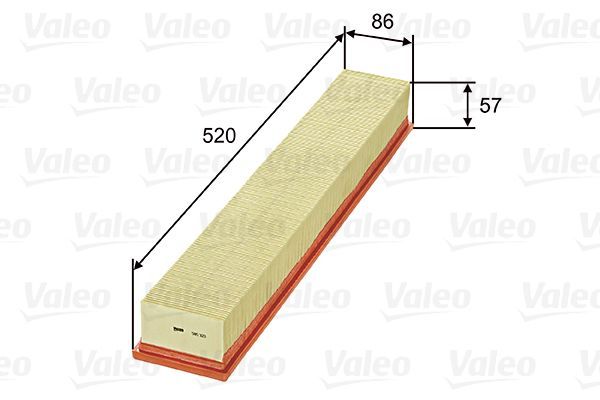 Hava Filtresi  Mercedes C -Serisi Sedan (BM 203)(02.2000->)  VALEO 585323