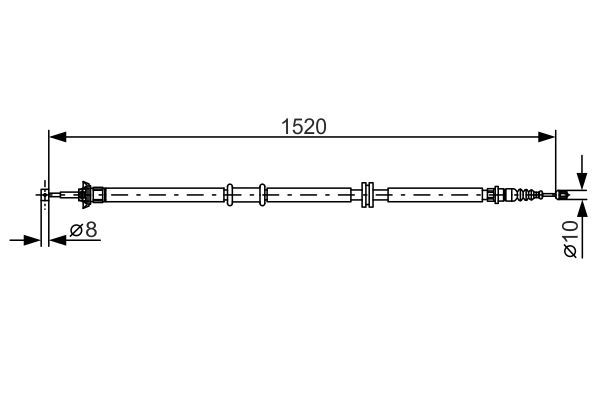 El Fren Teli Arka Sol BOSCH 1 987 482 290