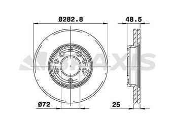 Fren Disk Ayna Ön Sağ ve Sol BRAXIS AE0225  G26Y25XA G26Y-25XA G26Y3325XA