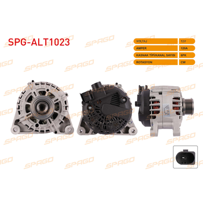 Alternatör  Ford B-MAX (CB2)(2012->)  SPAGO ALT1023