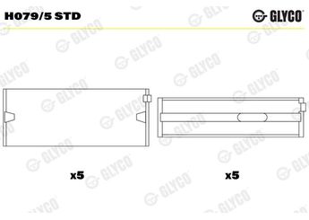Ana Yatak (STD)  GLYCO H079/5 STD  38105591AM 38105561A 038 105 561 A 38105561AM 038 105 561 AM 38105591A 038 105 591 A 038 105 591 AM